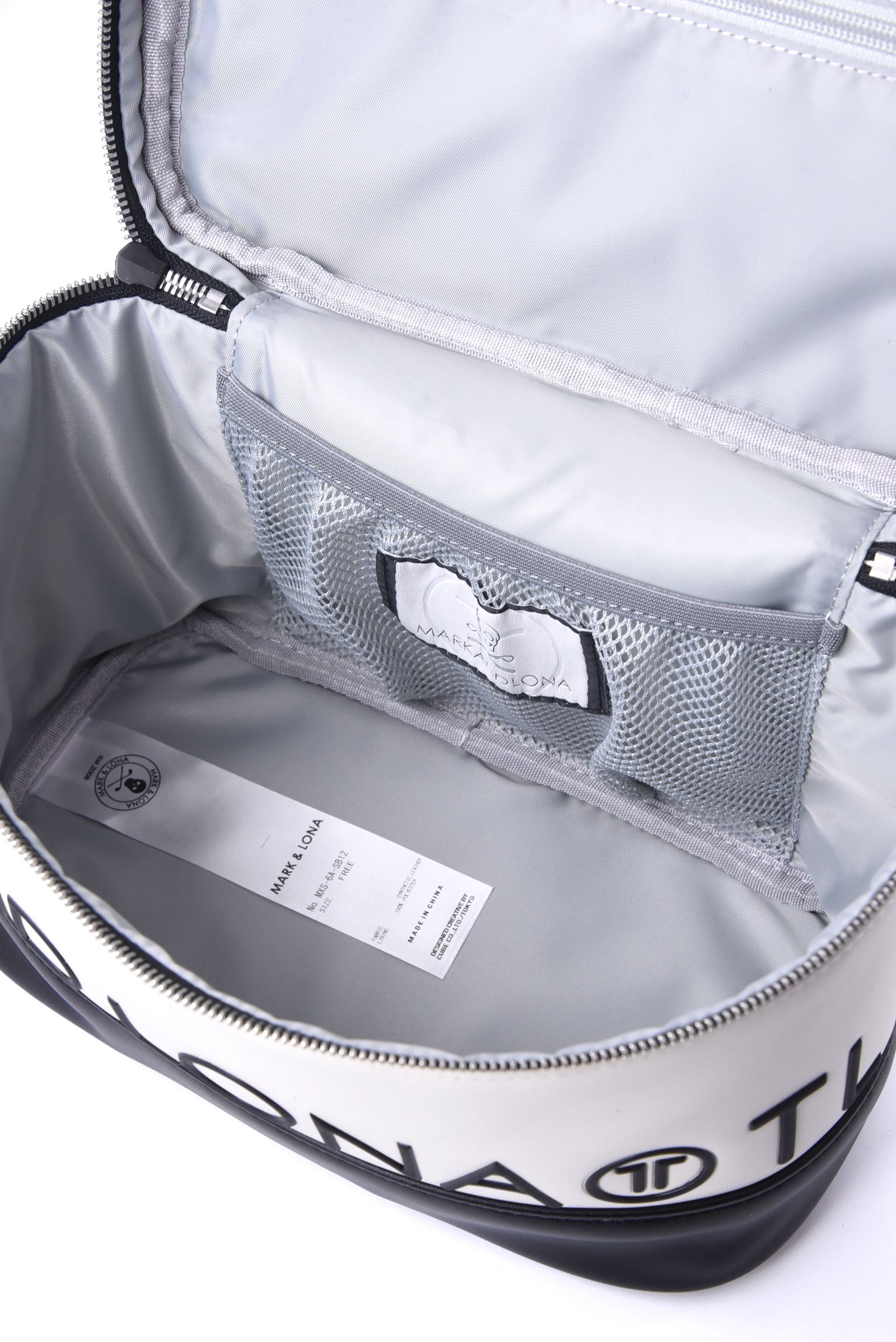 【26SS】【T-LINE】 VELOCITY VANITY BAG / モノトーン シンセティックレザー バニティバッグ (ホワイト)