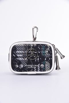 OLSON LUXE BALL POUCH / カモフラージュパターン 高密度ナイロン ボールポーチ (ブラック/ホワイト)