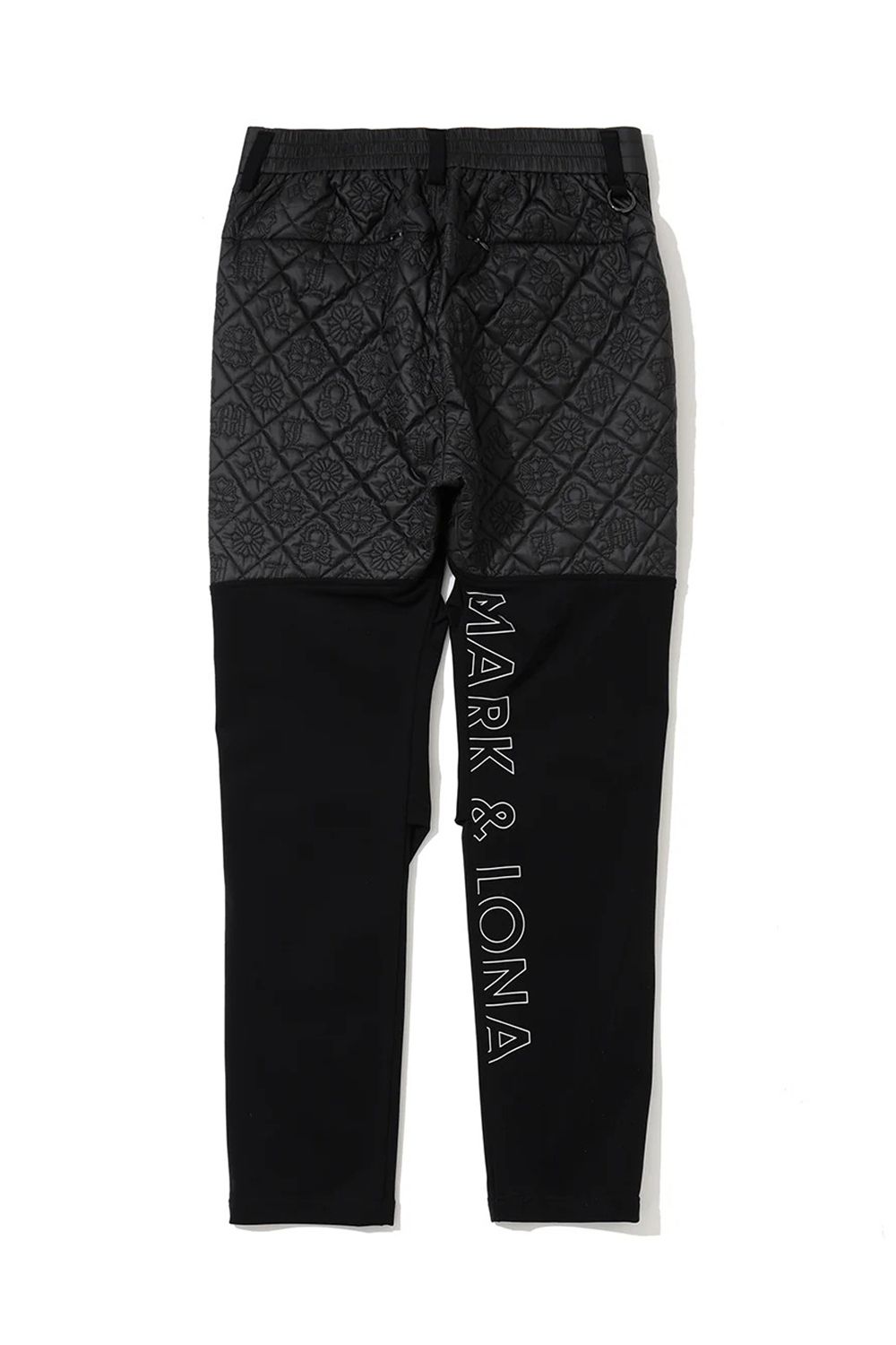 【26AW】 OBLIVION STRETCH HYBRID PANTS / モノグラムキルティング ボンディング素材 ハイブリッドパンツ (ブラック)