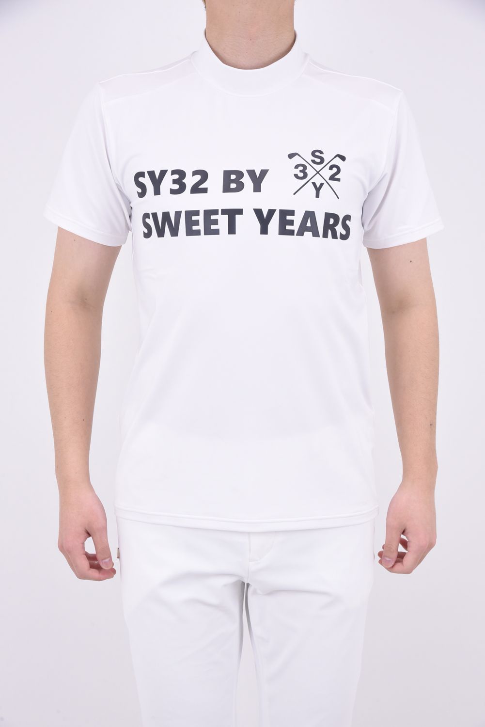 SY32 by SWEET YEARS GOLF - MOCKNECK SHIRTS / ブランドロゴ モック