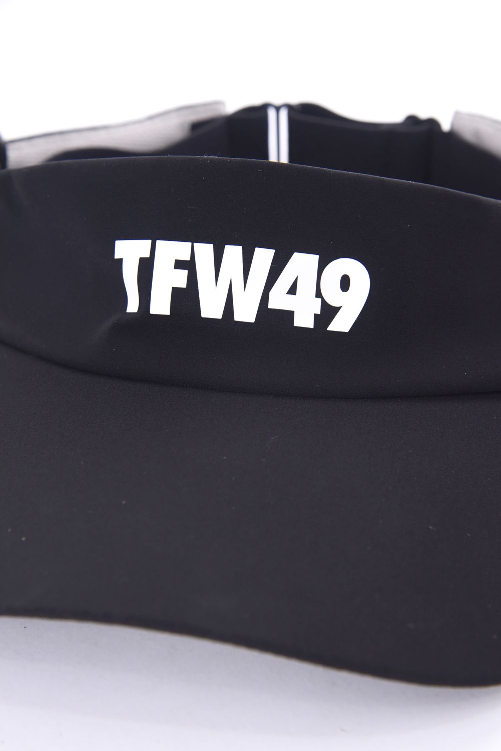 TAFFETA SUN VISOR / ブランドロゴ サンバイザー (ブラック)