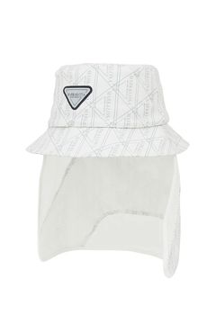 【26SS】【CODE COLLECTION】 TGHT / ジオメトリックパターン サンシールド付き バケットハット (ホワイト)