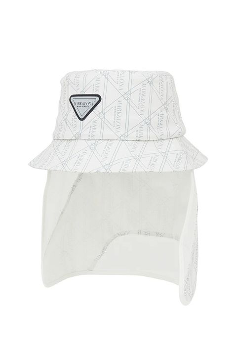【26SS】【CODE COLLECTION】 TGHT / ジオメトリックパターン サンシールド付き バケットハット (ホワイト)