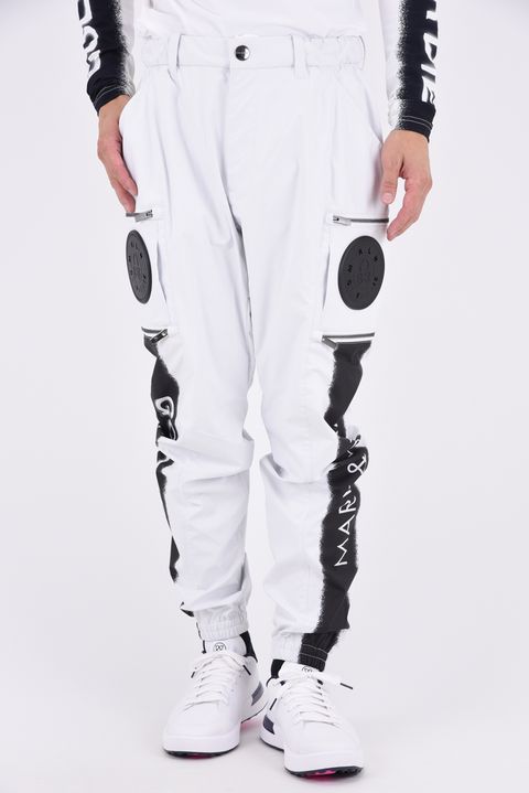 【26AW】 MERCURY COOLING FAN PANTS / モノトーン サイドロゴ 空調ファン搭載ロングパンツ (ホワイト)