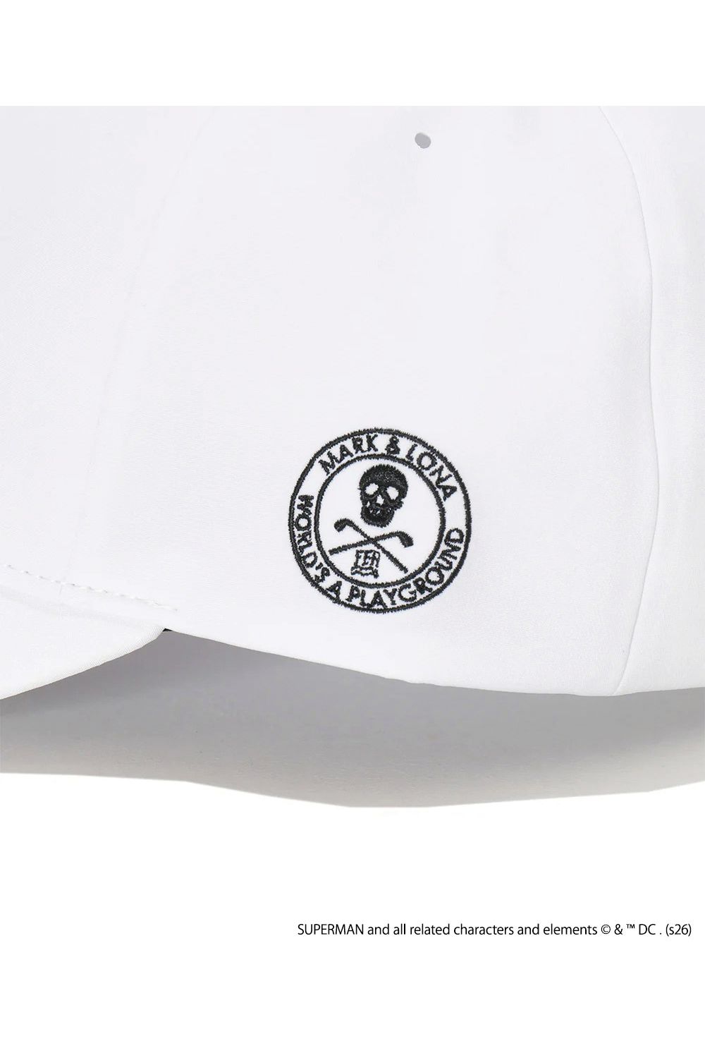 【26SS】【FER COLLECTION】 SUPER DRY TECH CAP / Supermanコラボレーション ベースボールキャップ (ホワイト)