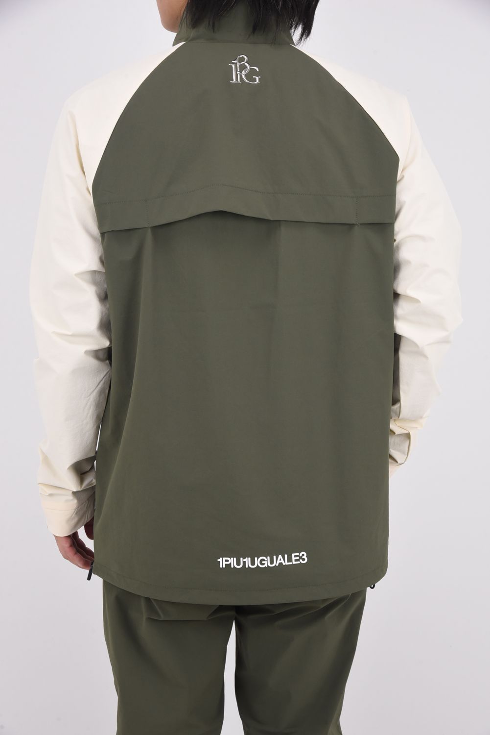 【2025AW】 WATER REPELLENT BLOUSON / バイカラー 撥水加工 ブルゾン (カーキ/ホワイト)