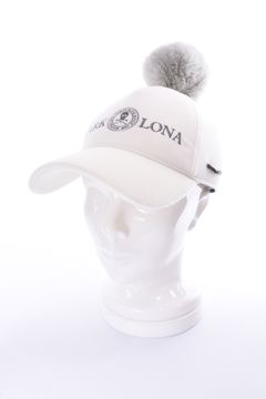 【レディース】ATLANTRIS SPARKLE POM CAP / エコファー梵天 キャップ (ホワイト)