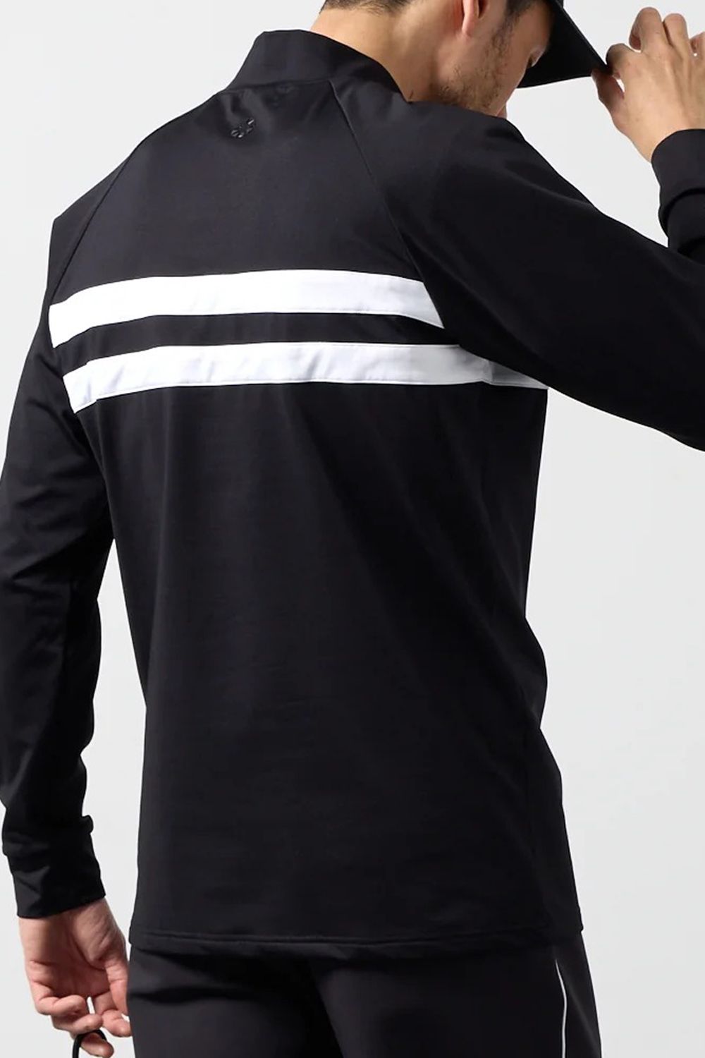 【26AW】 CHEST LINE MOCKNECK SHIRTS / チェストライン 長袖モックネック (ブラック)
