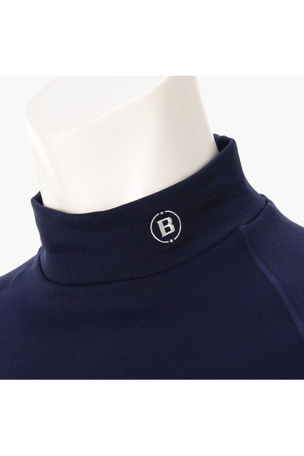 【26AW】 MEN’S WARM LS HIGHNECK / 秋冬仕様 起毛素材 ベーシック 長袖モックネックTシャツ (ネイビー)