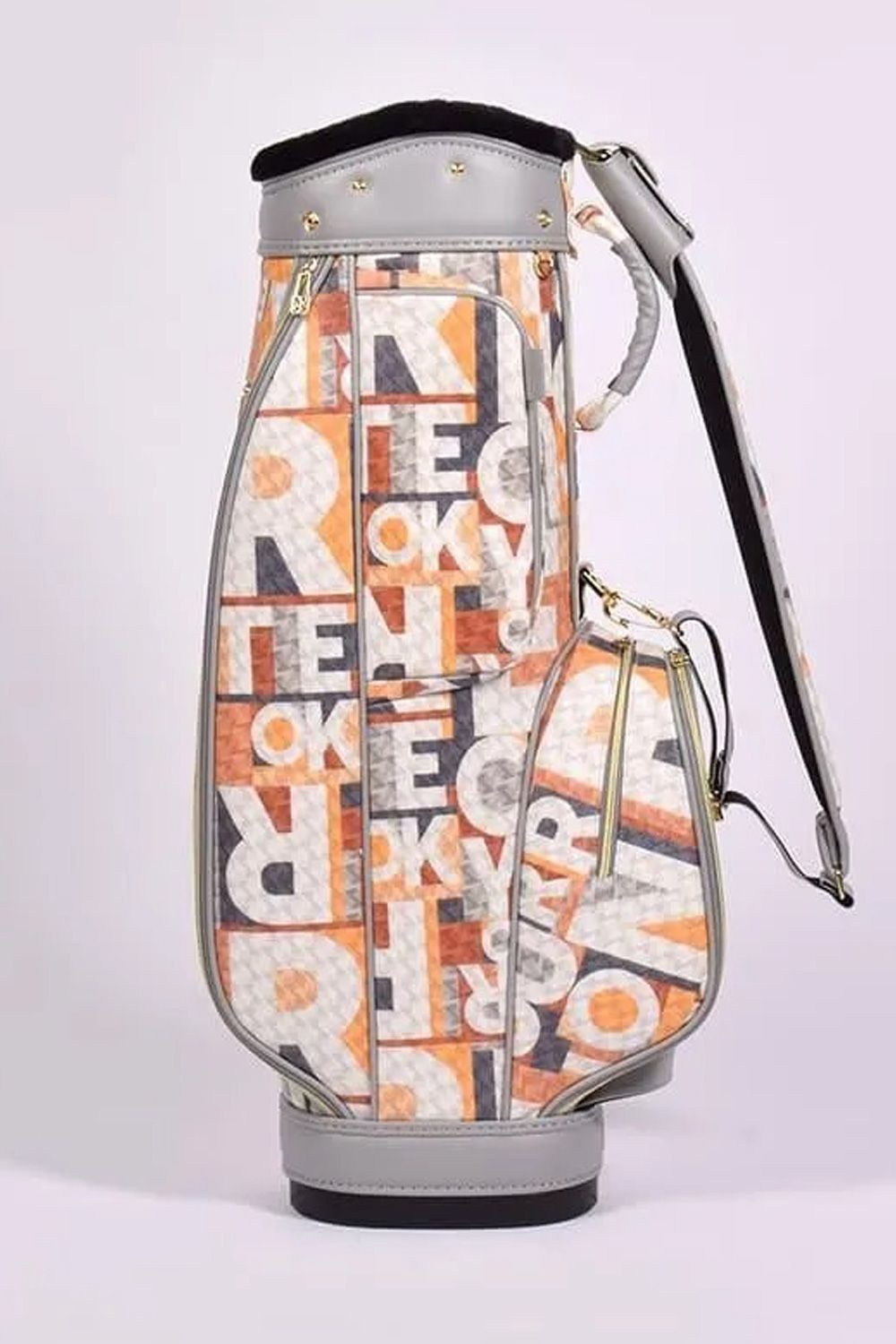 【26SS】【銀行振込・代金引換不可】【返品・交換不可】 RALLINA AP (ラリーナ) / ブランドオリジナルテキスタイル カートタイプ キャディバッグ (デイタイムジャンクション)*