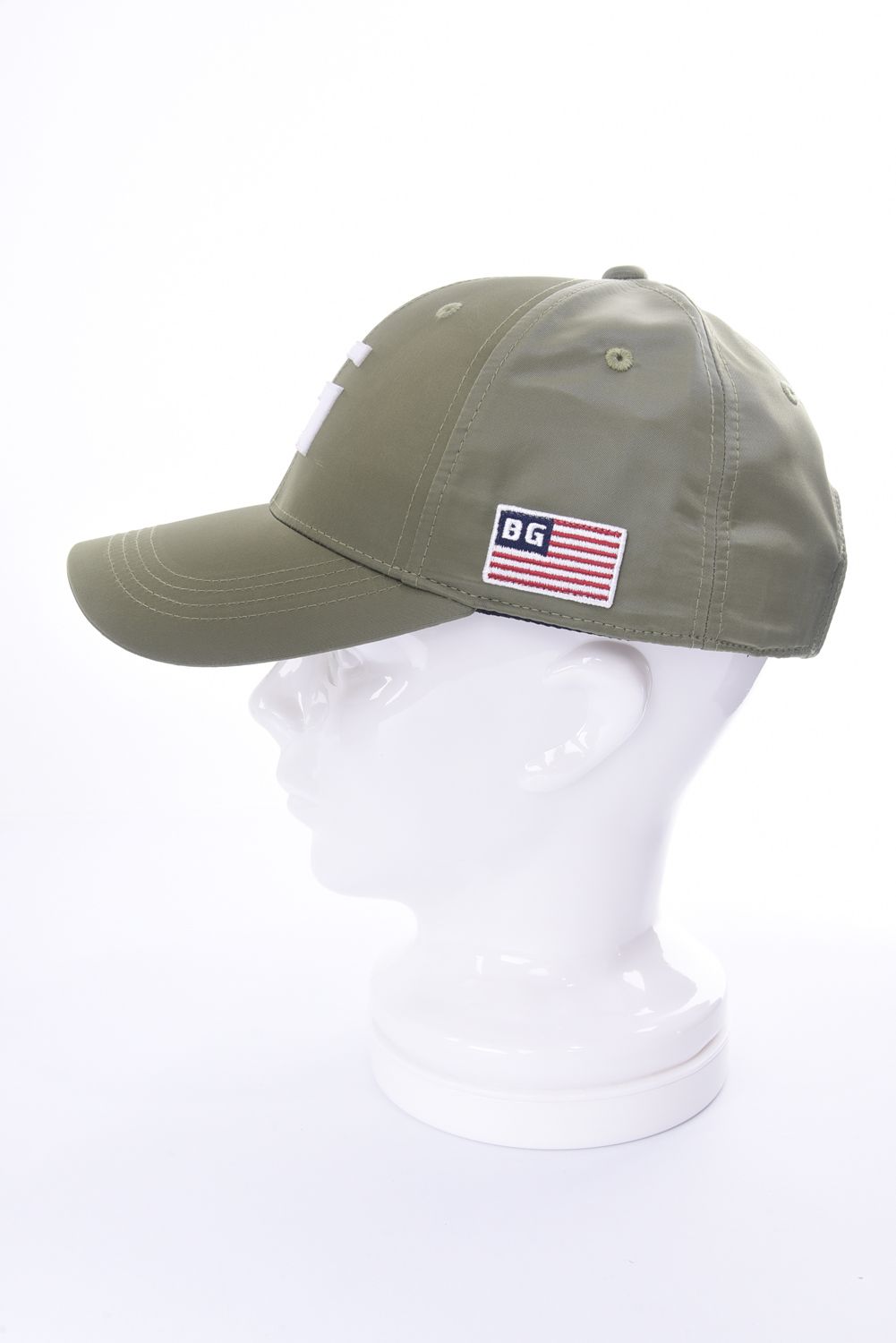 MS TWILL INITIAL CAP / イニシャル ワッペン キャップ オリーブ
