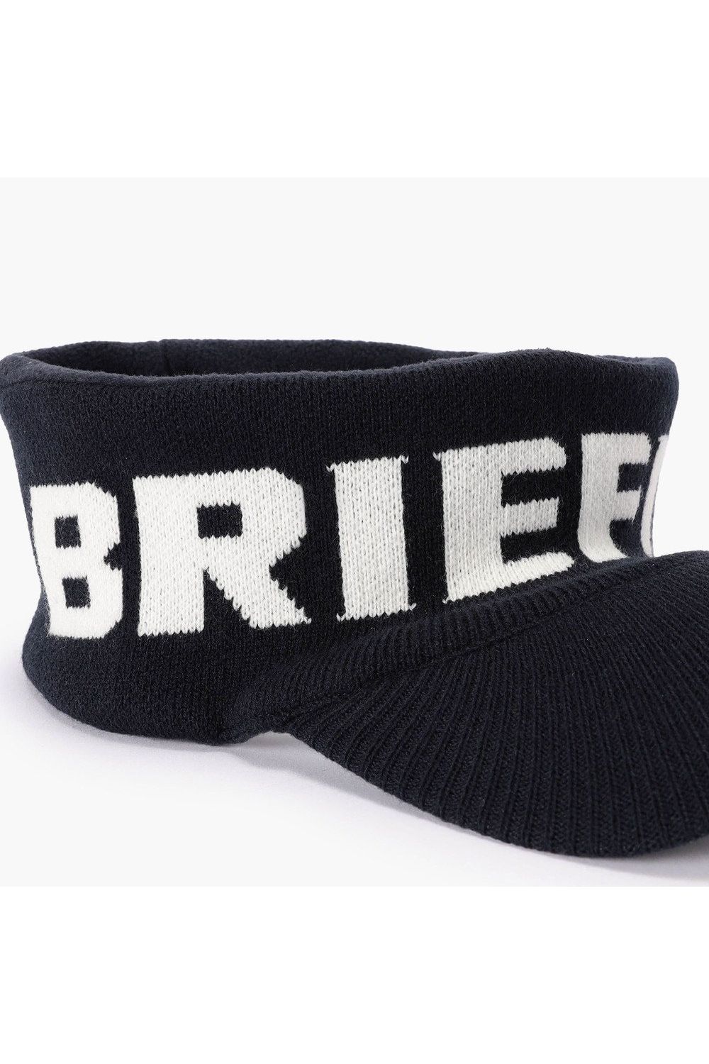 【26AW】 MEN’S KNIT VISOR / ブランドロゴ ニットサンバイザー (ブラック)