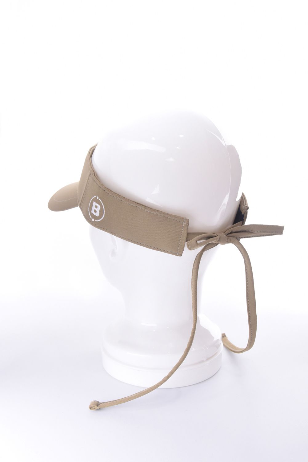 【26SS】【レディース】 WOMEN’S SMALL LOGO RIBBON VISOR / ブランドロゴ バックリボン リボンサンバイザー (ベージュ)