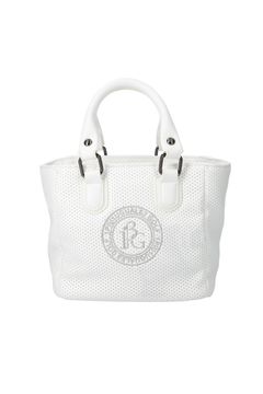 CART BAG / 113ロゴ パンチング シンセティックレザー カートバッグ ホワイト (4月~5月頃入荷予定)