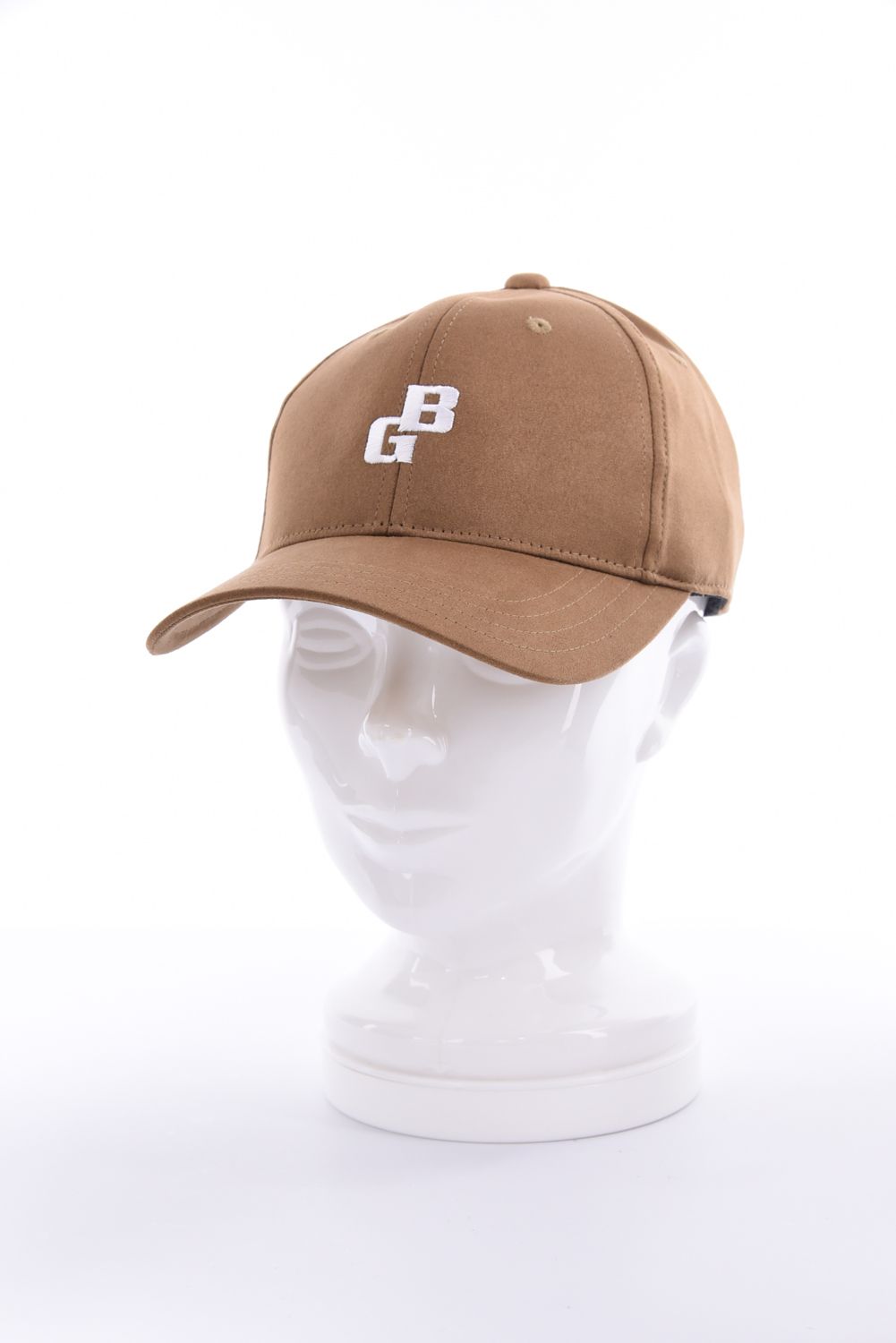 【26AW】 MEN’S SUEDE SMALL BG LOGO CAP / スウェード素材 スモールBGロゴ キャップ (ベージュ)
