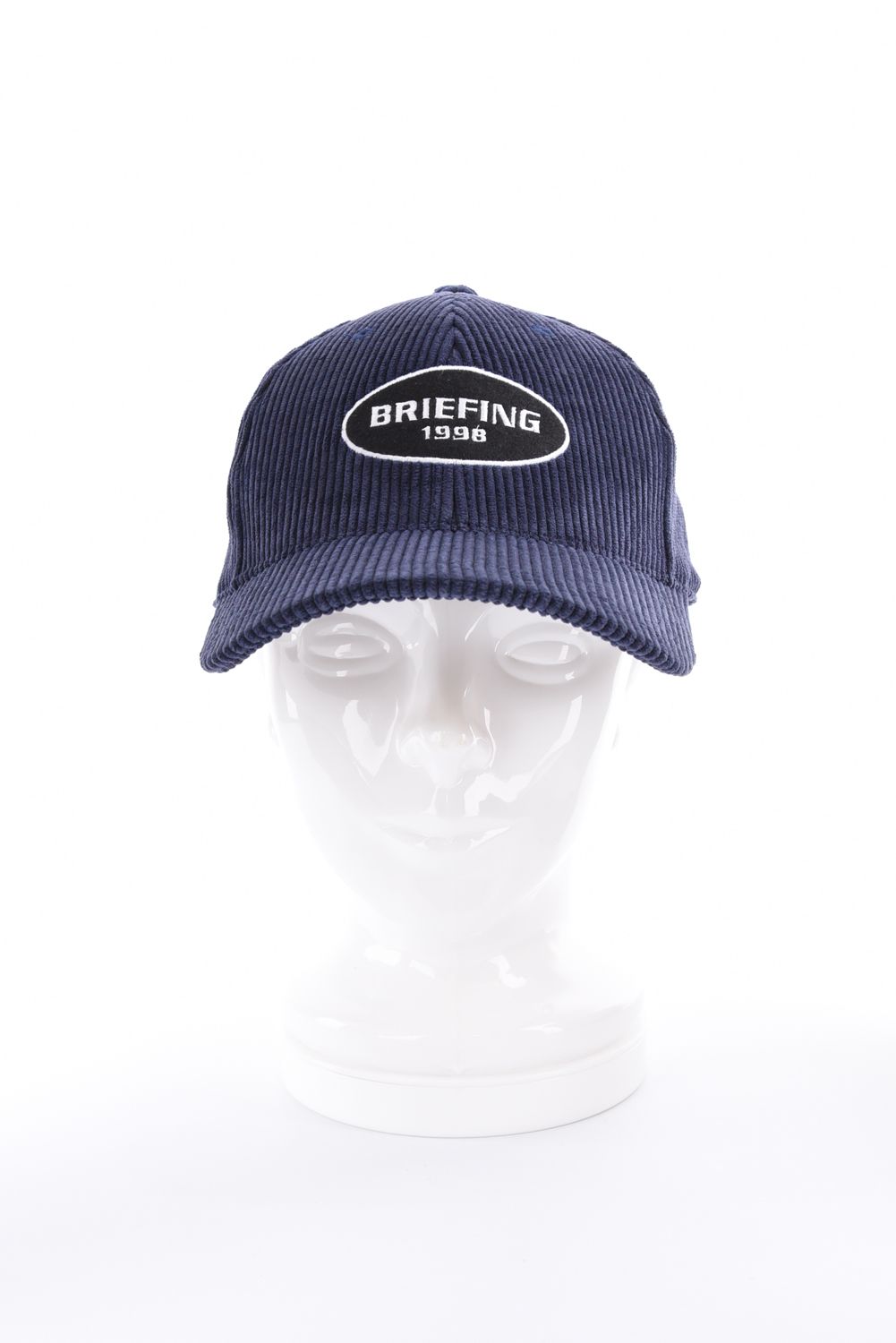 【26AW】 MEN’S CORDUROY OVAL LOGO CAP / コーデュロイ生地 オーバルロゴワッペン キャップ (ネイビー)