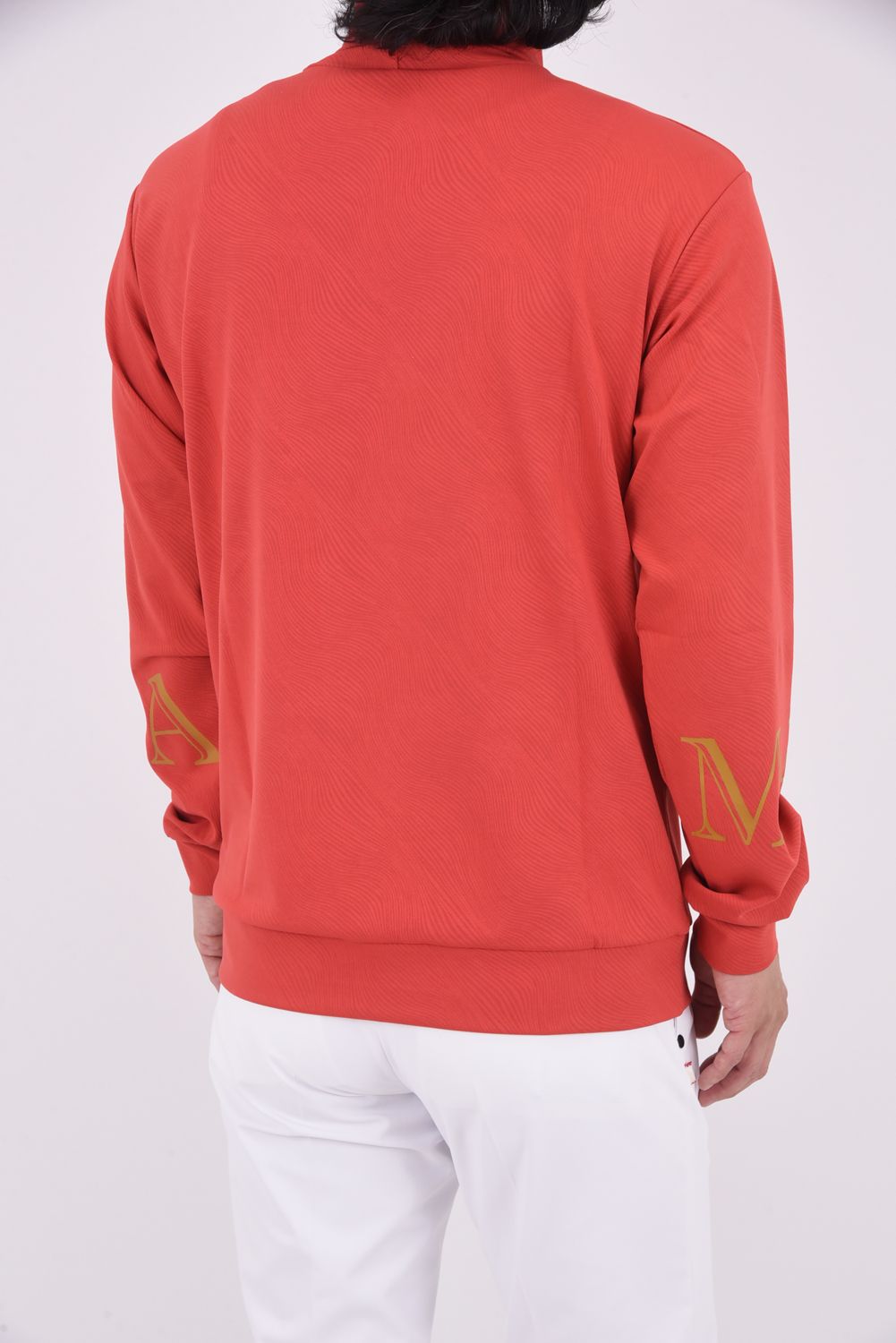 ATLANTIS PERFORMANCE MOCK NECK / モアレパターン ビックロゴ モックネック (レッド)
