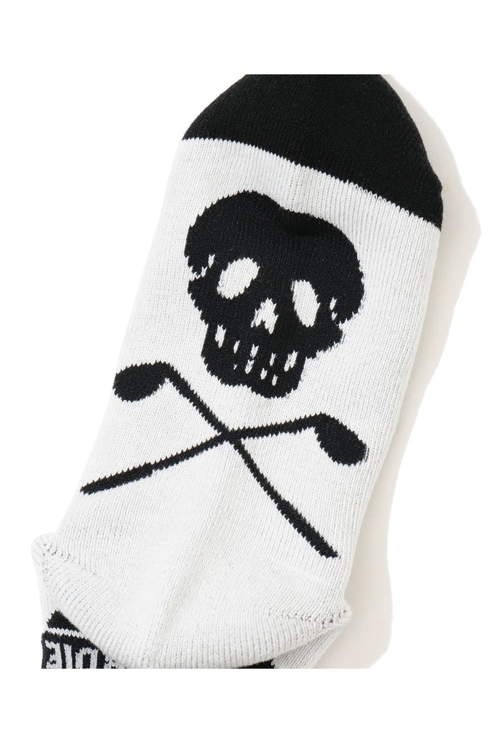 【26AW】【レディース】 CIRCLE ICON SNEAKER SOCKS / ジャパンメイド サークルスカルジャカード スニーカー丈 ローソックス (ホワイト)