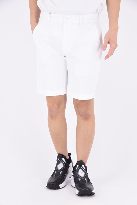 MENS BASIC SHORT PANTS (SPORTEX) / ブランドロゴ刺繍 ベーシック ショートパンツ (ホワイト)