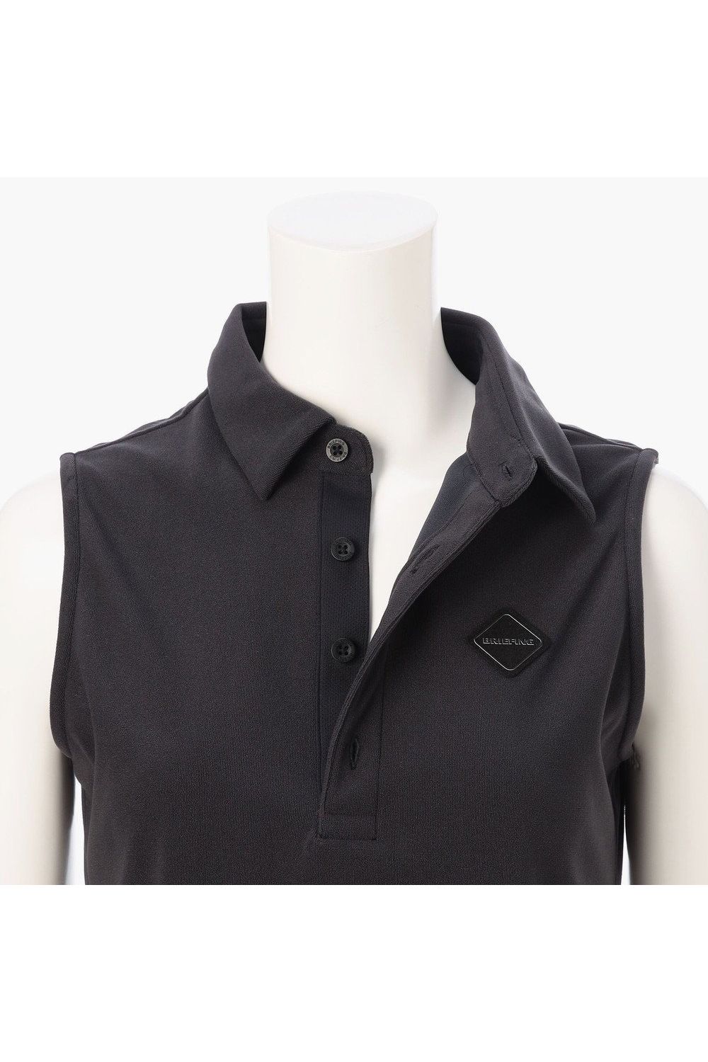 【26SS】【レディース】 WOMEN’S DRY PILE NS SHIRT / ドライパイル生地 ノースリーブポロシャツ (ブラック)