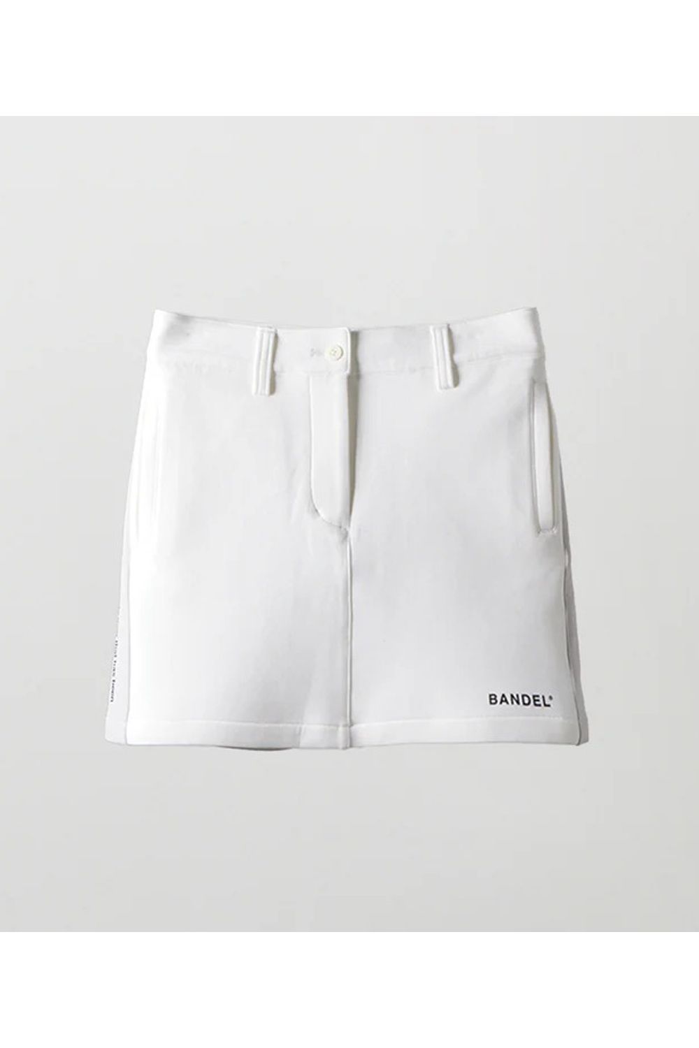 【25AW】【レディース】 SWITCHED FABRIC SKIRT / ボンディング素材 ハイブリッドスカート (ホワイト)