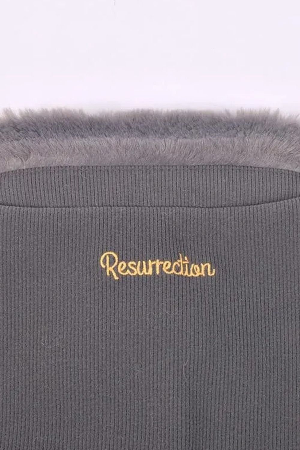 【25AW】【レディース】 SWITCHING FUR VEST / スイッチング ファー ベスト (グレー)*