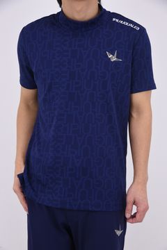 【26SS】 JACQUARD MOCK NECK  / ジャガード モックネック (ネイビー)