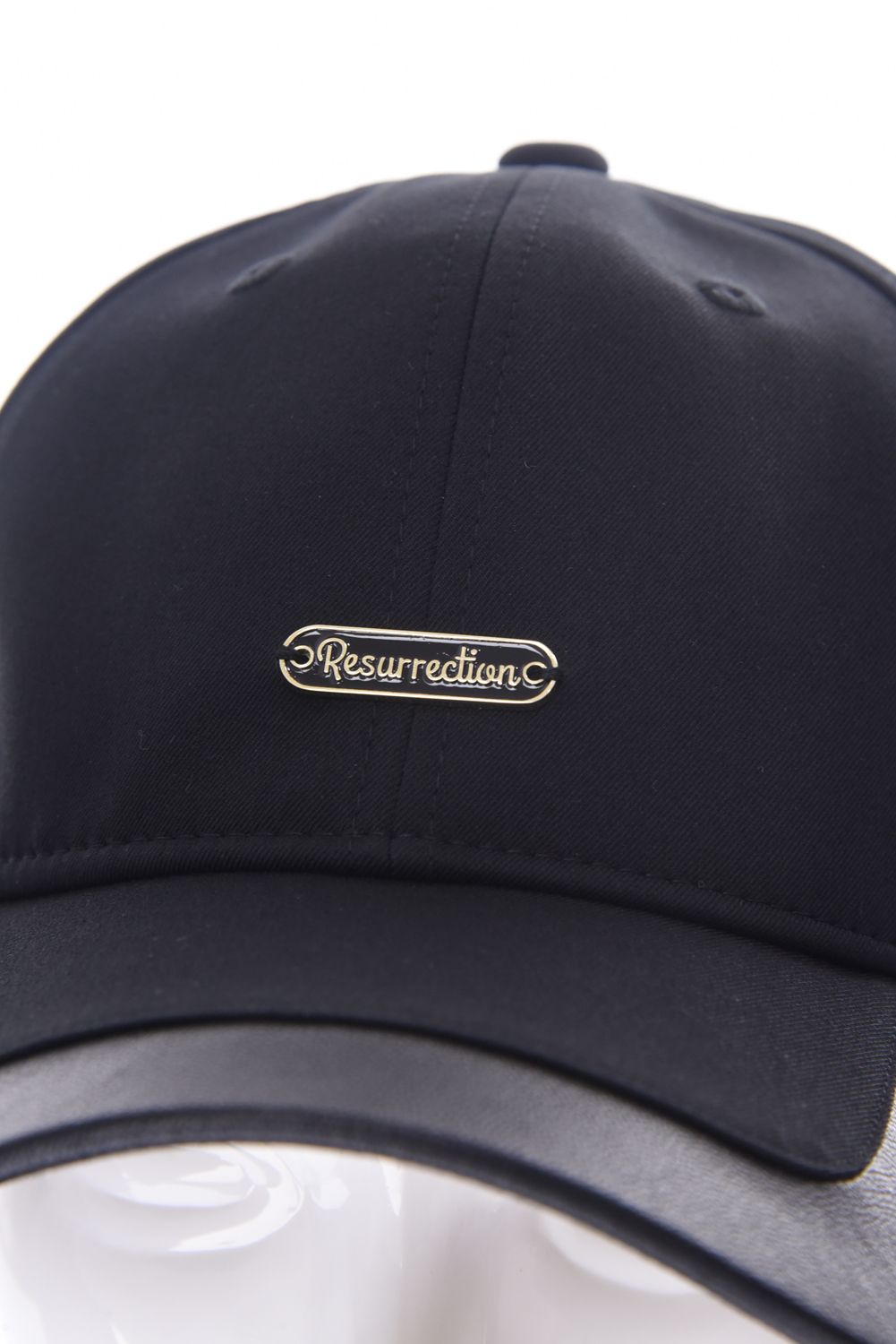 HYBRID 2TONE CAP / 異素材切り替え ツートーンキャップ (ブラック)