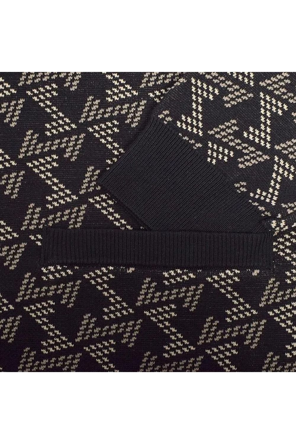 【25AW】【レディース】 GM JACQUARD KNIT CARDIGAN / GMジャガード ニットカーディガン (ブラック)*