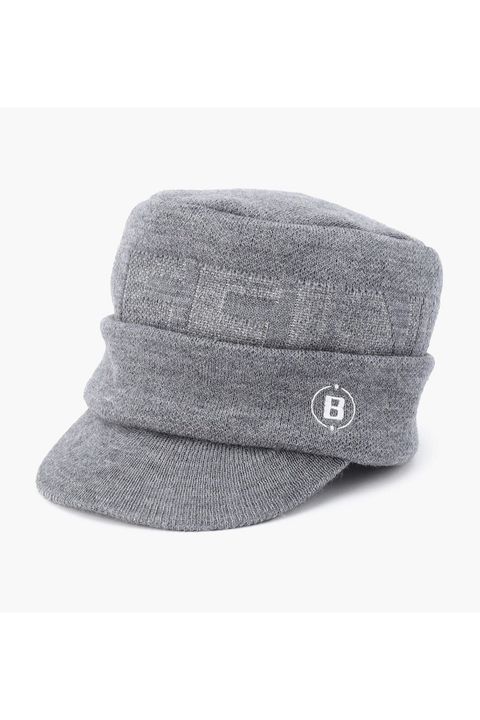 MS WR WOOL KNIT WORK CAP / ブランドロゴジャカード ニットワークキャップ (グレー)