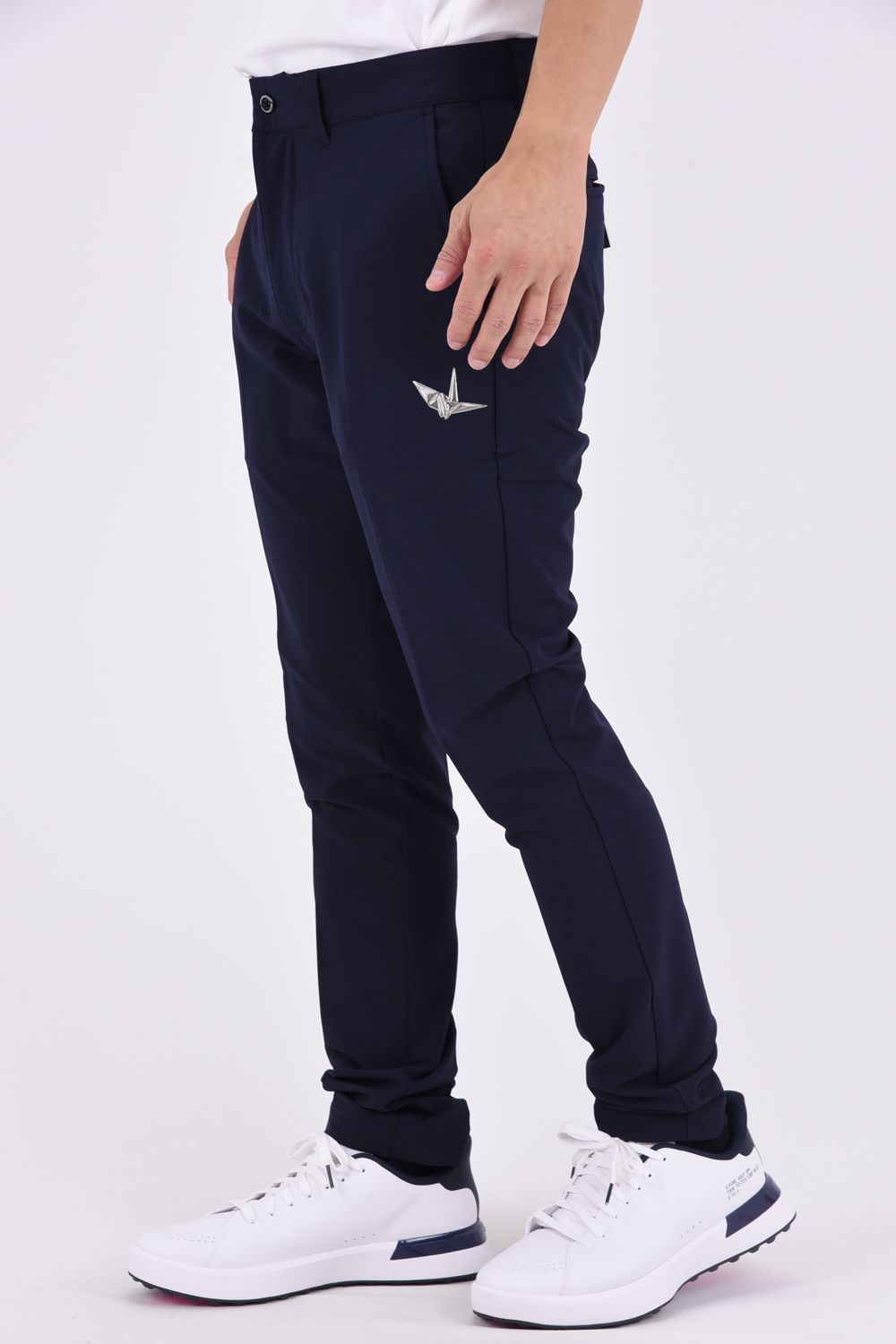 【26AW】 Long Pants / バックロゴ テーパードシルエット ロングパンツ (ネイビー)