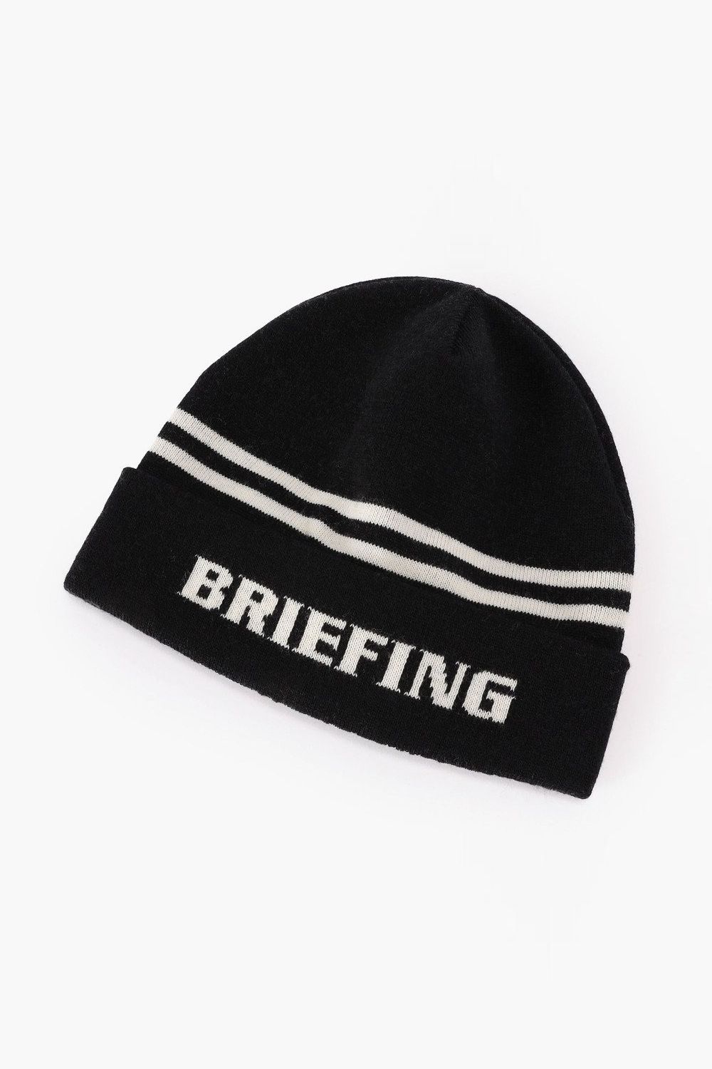 【26AW】 MEN’S WR WOOL KNIT DOUBLE LINE LOGO BEANIE / ブランドロゴ ダブルライン ニットビーニー (ブラック)