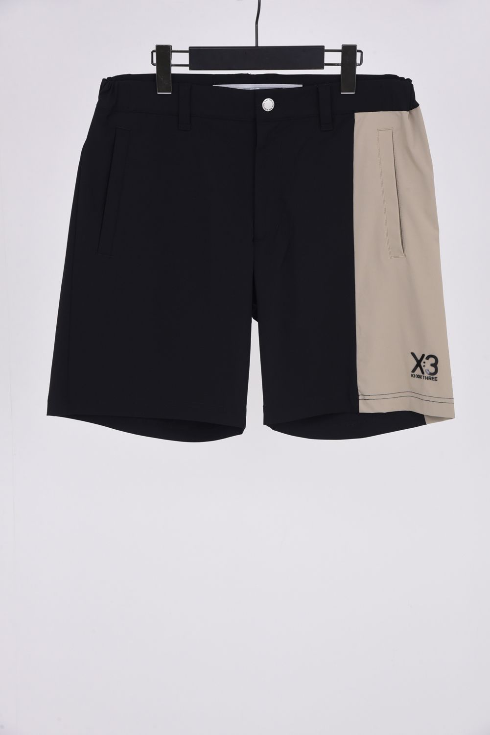 【26SS】 VERTICAL BICOLOR SHORTS / バイカラー ショートパンツ (ブラック)