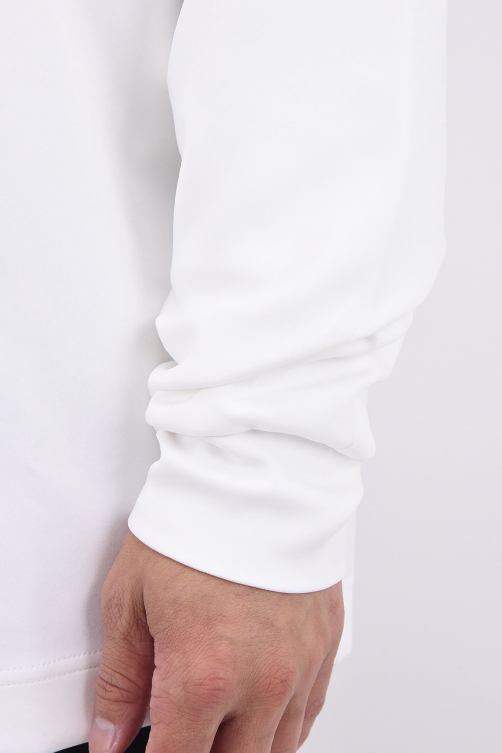 【25AW】 HALF ZIP POCKET HIGH NECK / ハーフジップ ポケット ハイネック (ホワイト)