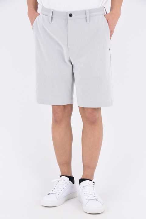 【26SS】 MEN'S NYLON CORDUROY SHORT PANTS / ナイロンコーデュロイ ショートパンツ (グレーストライプ)