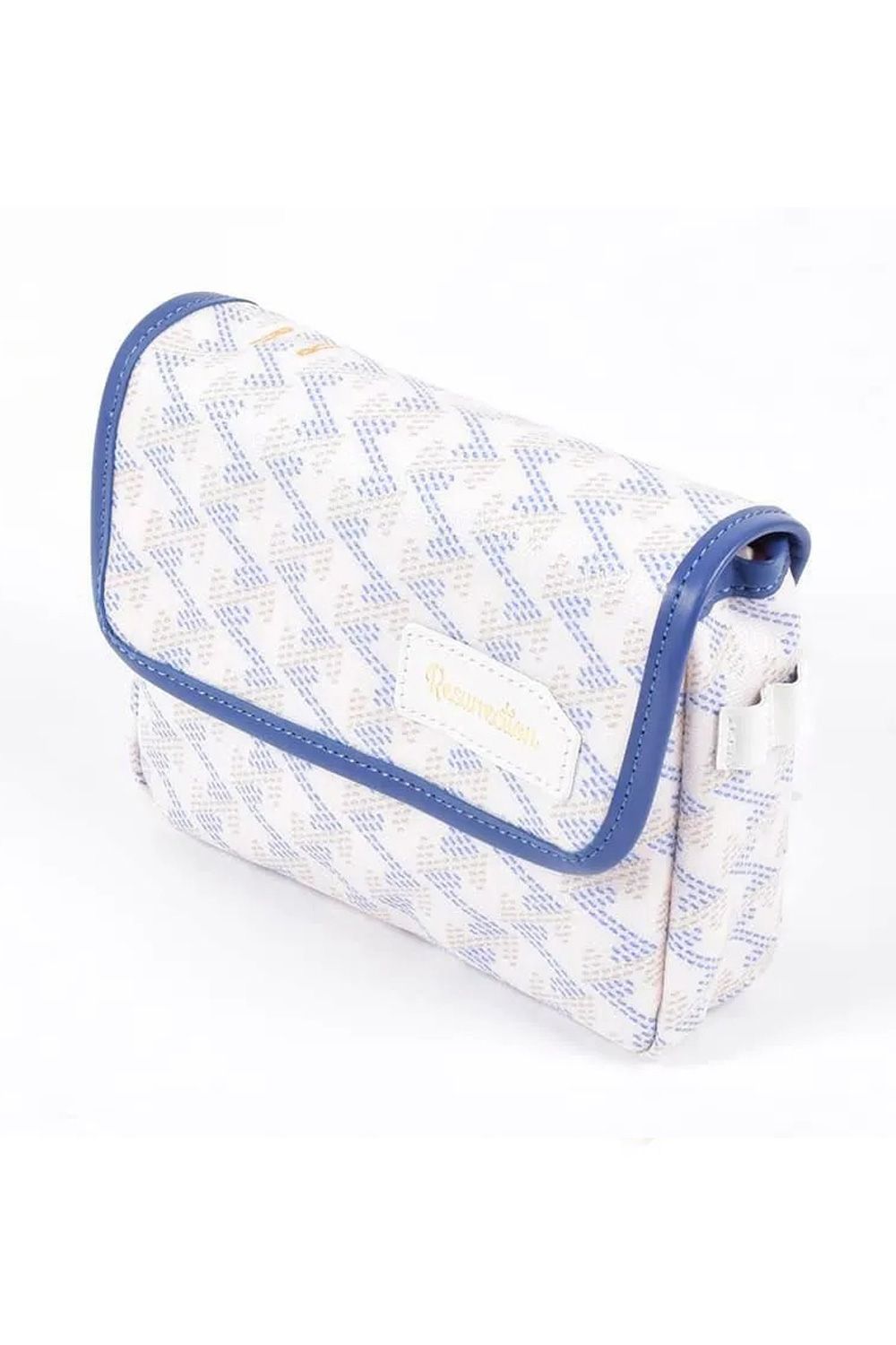 【10周年記念限定品】 Aix （アイクス）  / ブランド オリジナルテキスタイル ウエストポーチ (オーシャンホワイト)