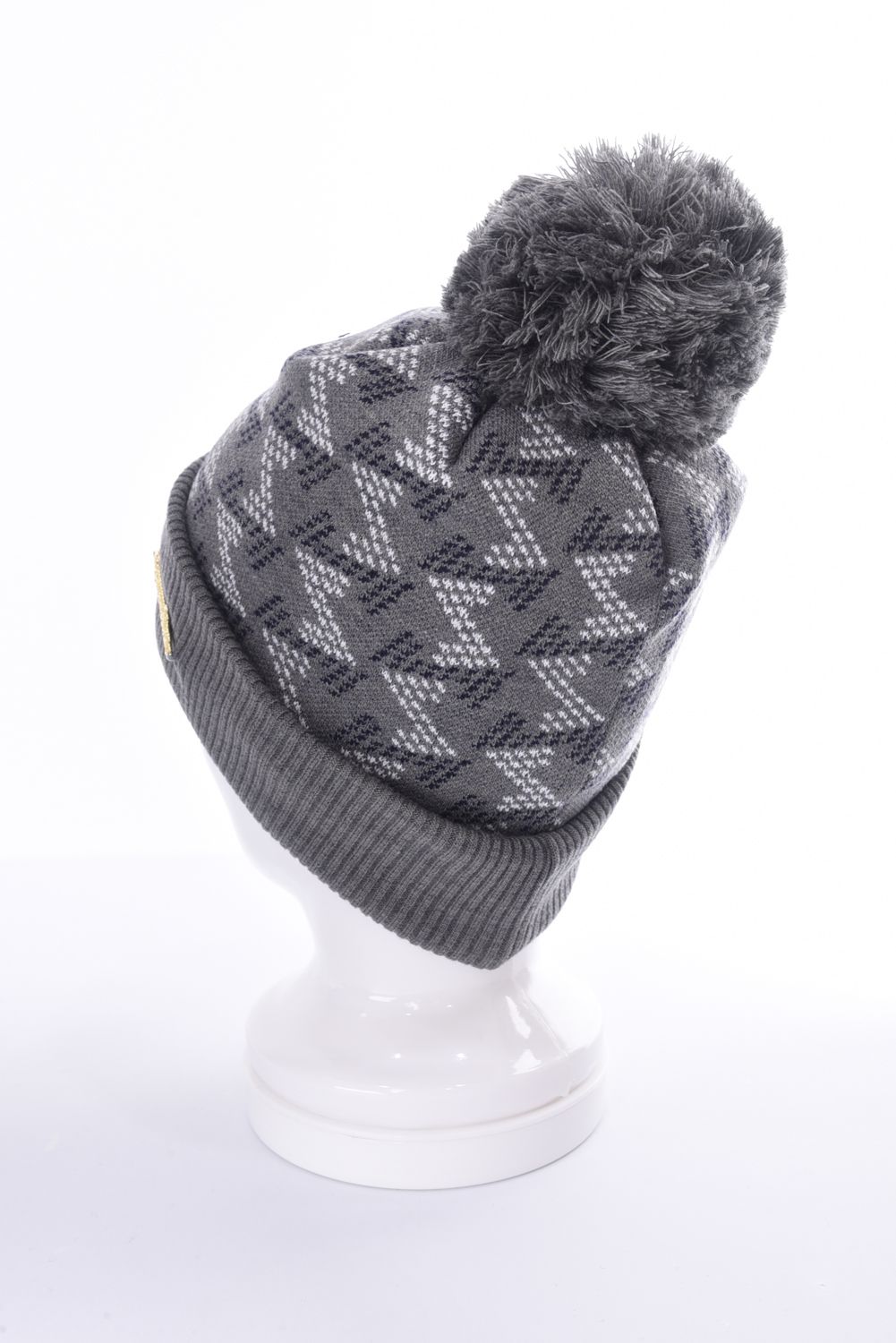 GM BONBON KNIT CAP / GM ボンボン ニットキャップ (グレー)