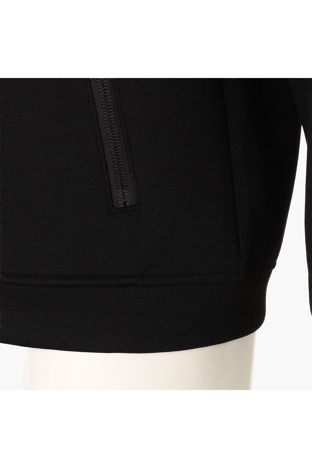 【26AW】【レディース】 WOMEN’S WARM LINE PARKA / ダンボールニット サイドライン ジップアップパーカー (ブラック)