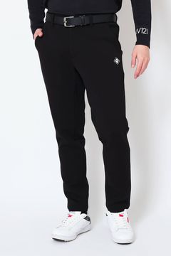 SHOT PANTS / ダンボールニット ストレッチ ロングパンツ (ブラック)