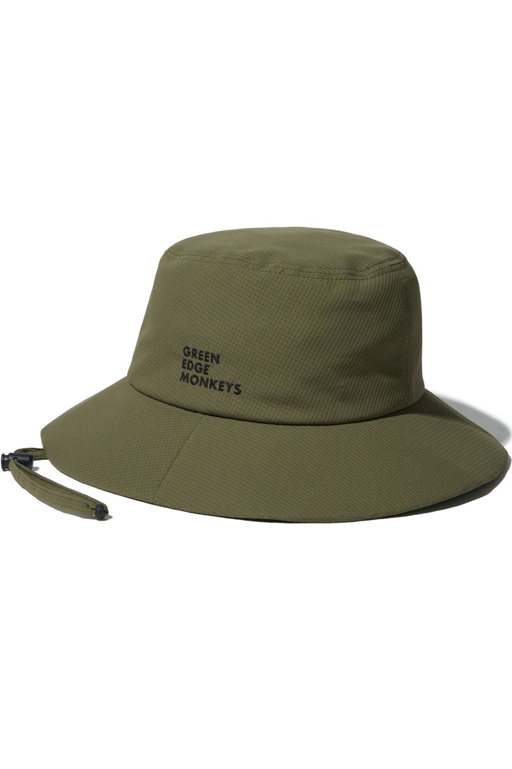 【26SS】 BUCKET HAT / モンキー刺繍ワッペン バケットハット (カーキ)