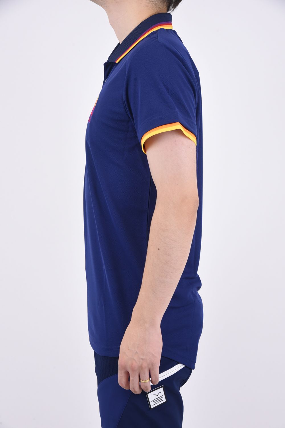 LUCHA WAPPEN POLO / グラデーション ポロシャツ ネイビー
