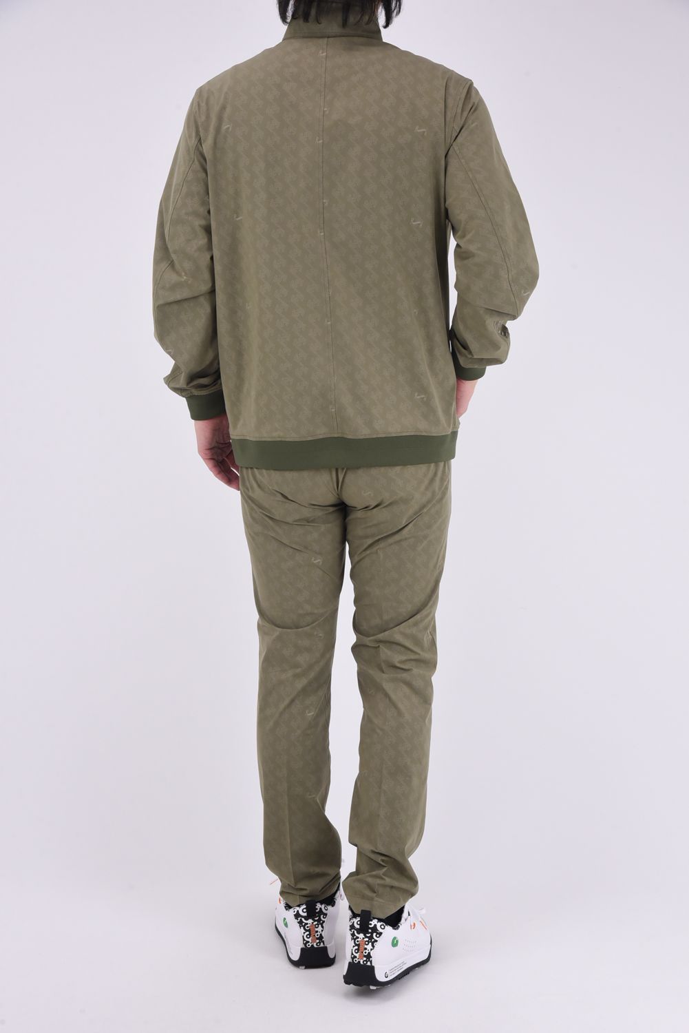 【25SS】GM EMBOSS LONG PANTS / オリジナルテキスタイル ロングパンツ (カーキ)*