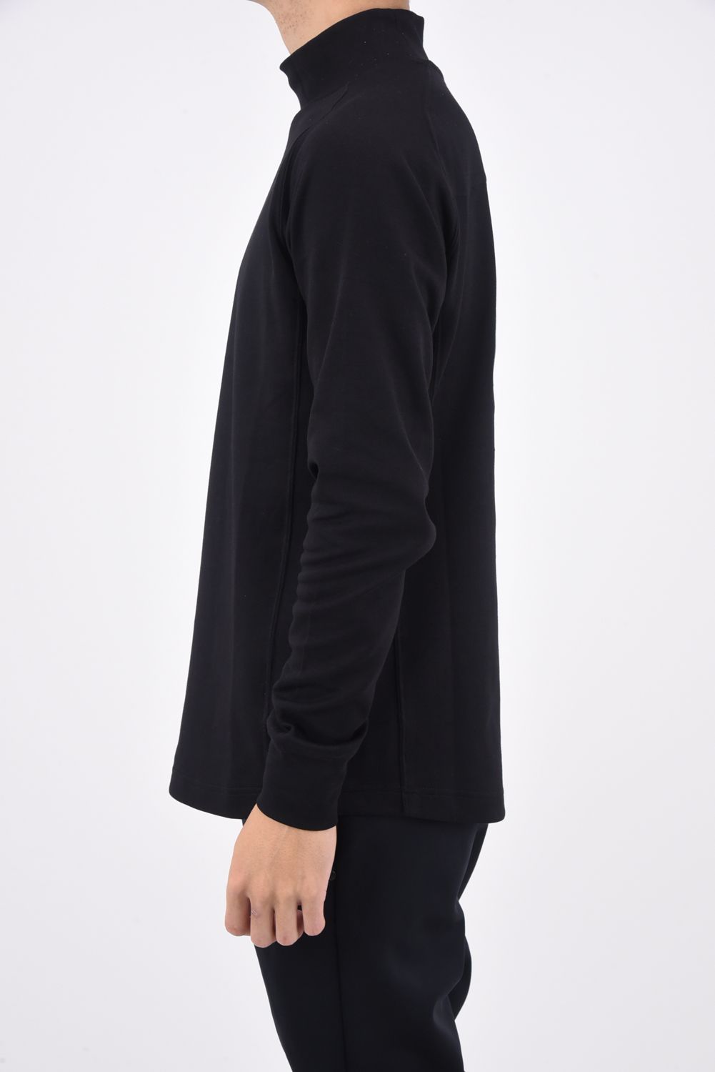 BIG LUCHA L/S MOCKNECK / ルチャプリント ハイネック ロングスリーブ モックネック Tシャツ ブラック