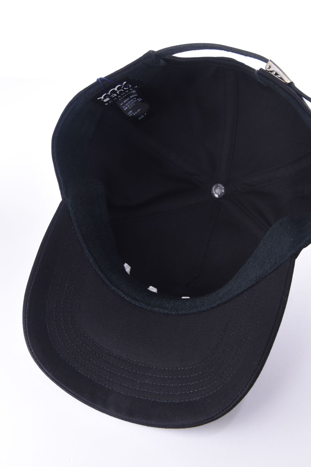 ACANTHUS × muta MARINE EMBROIDERED LOGO CAP / 刺繍ロゴ キャップ (ブラック)