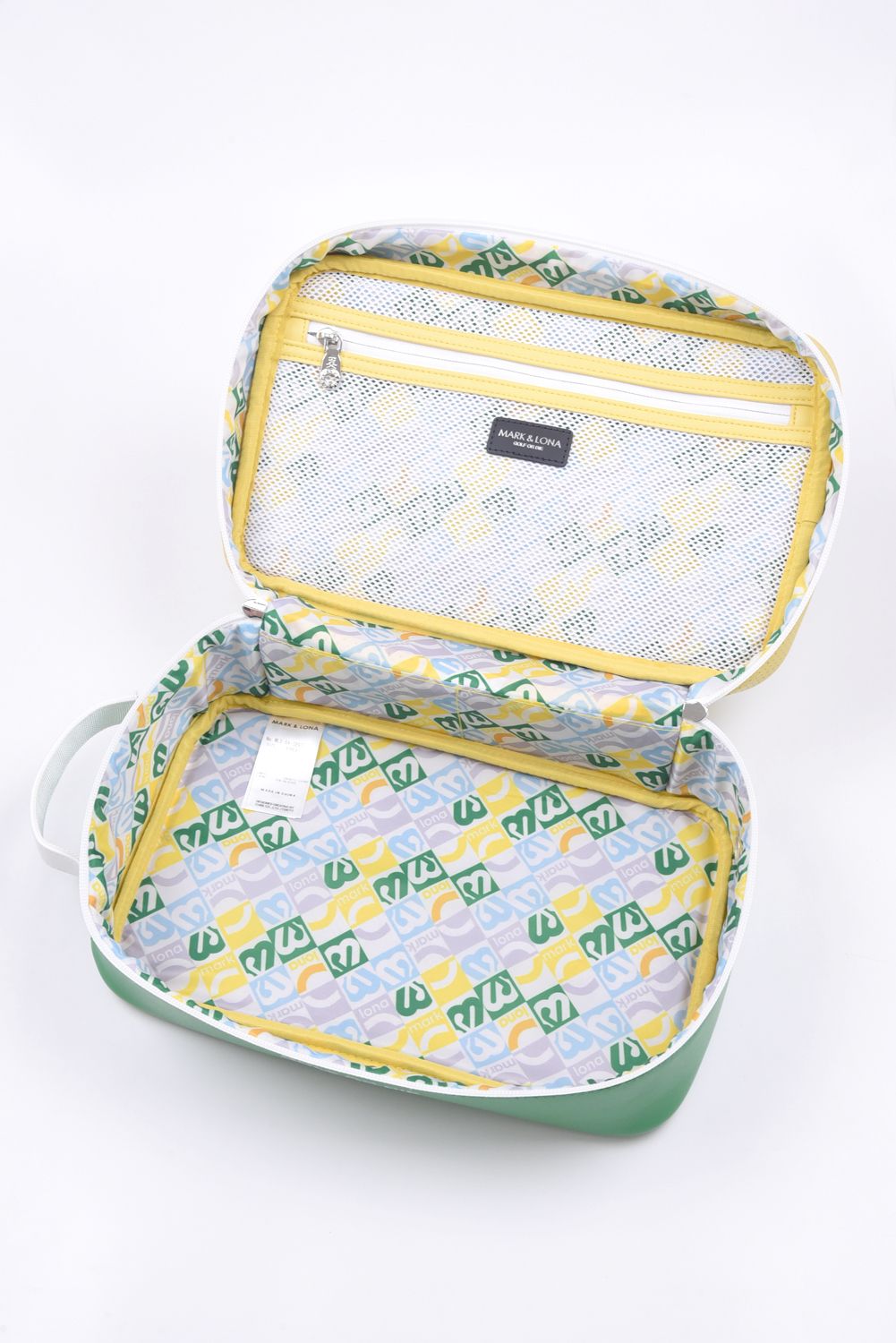 【26SS】 ML DUAL-TONE SHOE BAG / バイカラー ロゴパッチワーク シューズバッグ (イエロー)