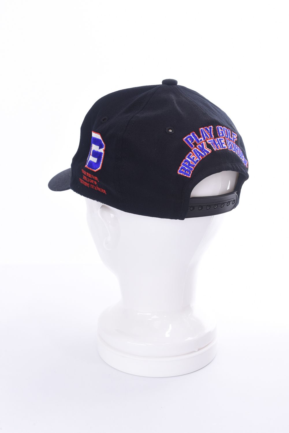 MULTI LOGO CAP / 3D刺繍 マルチロゴ ベースボールキャップ (ブラック)