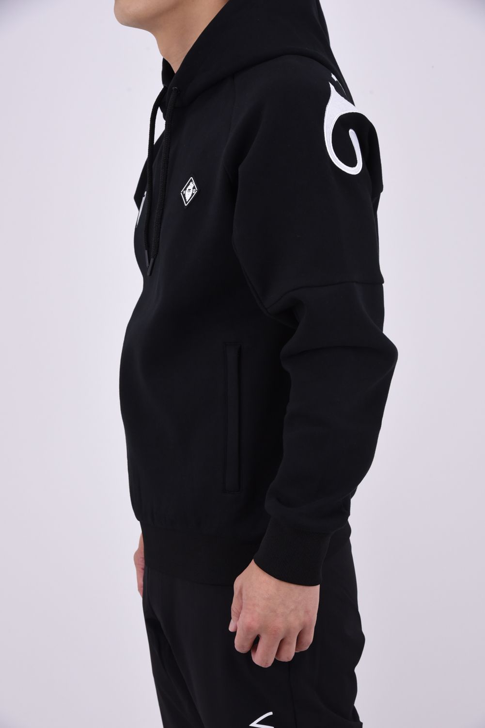 【26AW】 BACK AWA PARKA / バックロゴ プルオーバーフーディー (ブラック)