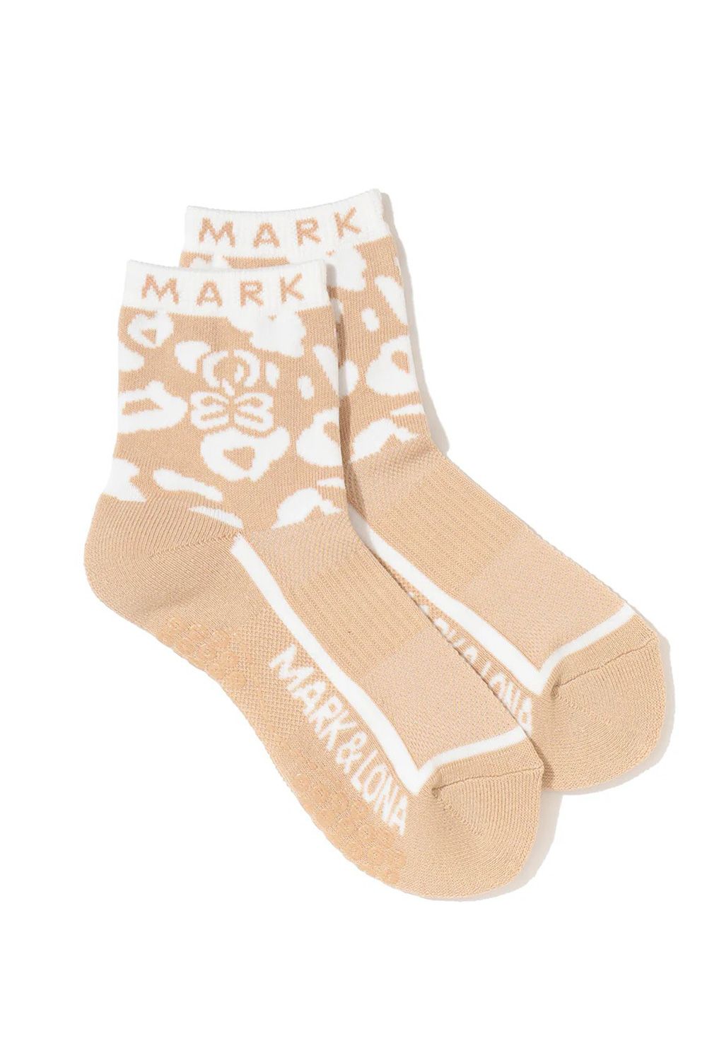 【26SS】【レディース】 PANTERA GRIP ANKLE SOCKS / レオパードパターン アンクルソックス (ベージュ)