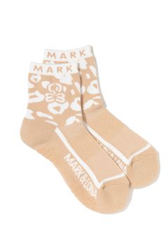 【26SS】【レディース】 PANTERA GRIP ANKLE SOCKS / レオパードパターン アンクルソックス (ベージュ)