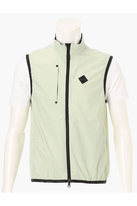 【26SS】 MEN'S POCKTABLE WIND VEST / 4WAYストレッチタフタ ポケッタブル ライトベスト (セージグリーン)